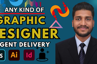 do any graphic design work with adobe illustrator, photoshop, indesign