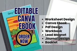 design editable canva ebook workbook booklet flipbook worksheet low book