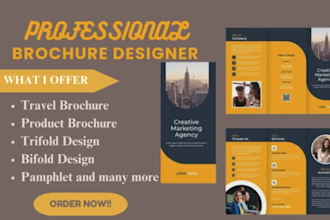 design professional flyer, bifold, trifold, brochure, poster, catalog, booklet