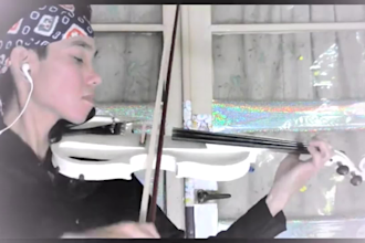 record beautiful violin cover with video
