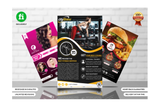 deliver promotional flyer poster leaflet brochure design to print or digital use