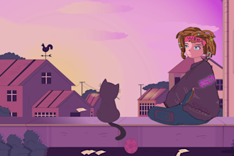 create custom design lofi animation loop