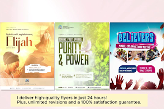 design an amazing church flyer in 24 hours