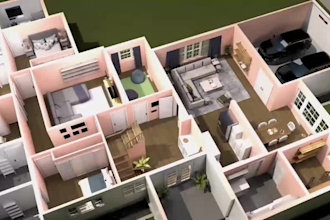 do 3d model for warehouse retailstore supermarket house floor plan architecture