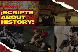 write scripts about history for youtube