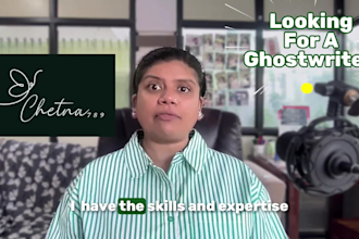 be the ghostwriter you were looking for to write your book or ebook