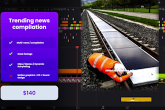 edit faceless news and trending youtube videos