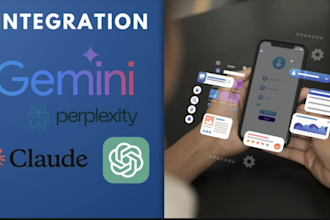 create a flutter app with openai, gemini, or custom ml model integration