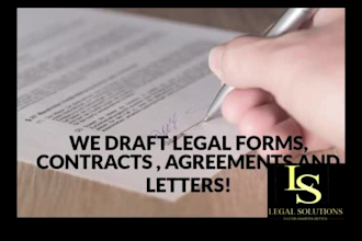 draft legal documents, agreements and contracts