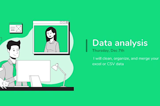 do excel data cleaning, merge, format, split, and organize