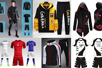 tech packs for street wear, hoodie, sportswear, gym wear and active wear design