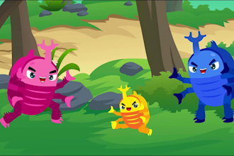 do 2d animation for kids and kids learning video