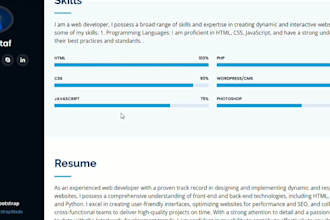 be your HTML5,  css3, bootstrap ,js, responsive website, frontend developer