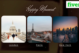 do stunning and creative parallax slideshow video