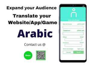 provide arabic SEO localization game, app, website translation english to arabic