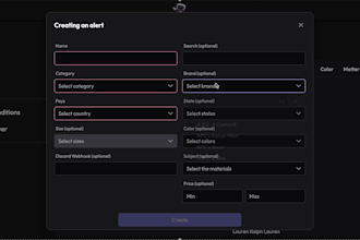 create a vinted bot for the web and discord