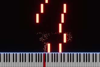 make a visual piano video with beautiful effects