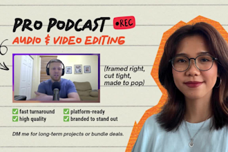 edit multicam and multitrack video interview podcast