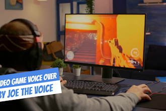 record a epic male video game voice over
