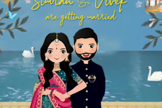 create an amazing wedding invitation video and PDF ecard