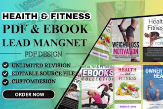 design health and fitness ebook pdf lead magnet gym book workout book guides