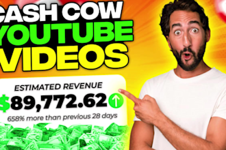 create youtube top 10 faceless cash cow video, cash cow faceless video editing