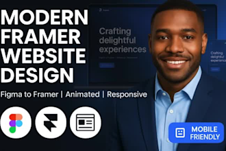 design interactive framer website, convert figma to framer