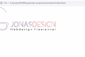 make animated logo for your website