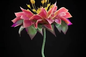 do 3d flower animation,flower animation,3d flower model,3d fashion animation