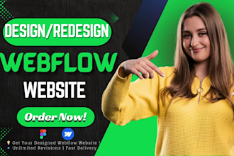 redesign, copy, clone, edit to develop speed webflow website, figma to webflow