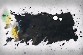 reveal LOGO in Speed Drawing Animation