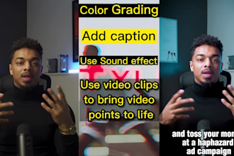 create shorts with captions, b roll, commercial content