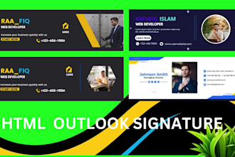 make an HTML email signature and clickable outlook signature