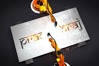 create this industrial robot animation