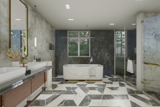 design your bathroom or kitchen with realistic rendering