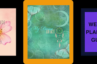 design amazon KDP daily planners and journals cover