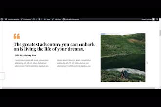 create an SEO optimized wordpress tourism website