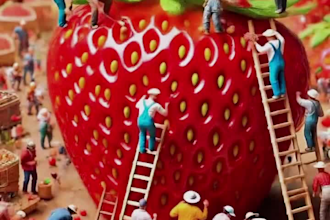 do ai miniature video, ai miniature 3d miniature video ai food photography