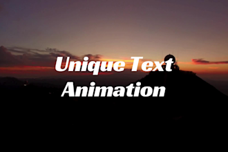 create text animation after effects title kinetic typography