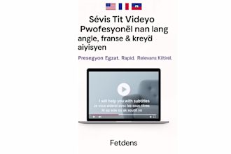 add professional subtitles in english, french, or haitian creole for your videos