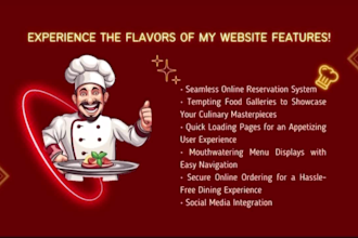 create a restaurant website , café and catering web app