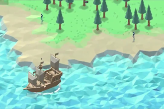 design a 2d and 3d low poly game environment and assets in unity or blender