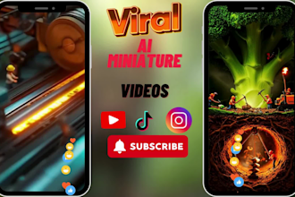 create viral ai miniature videos ai miniworkers ai minichef ai product videos