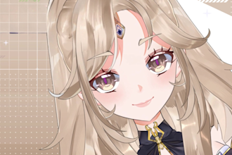 draw and rig live2d vtuber model, live 2d model, live 2d vtuber rigging