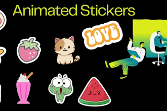 make animated stickers for whatsapp and other social media