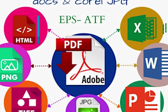 do convert PDF to word, google doc, PDF form, jpg, typing,