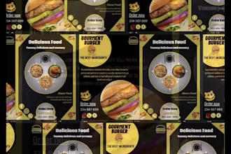 design amazing and best food flyer, music flyer and halloween flyer