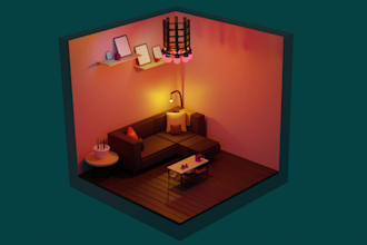 create  3d environment or prop for game in cinema 4d