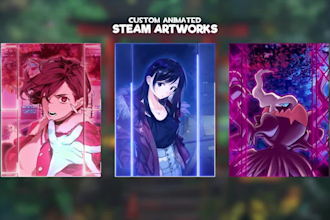 do a animated steam artwork for your profile