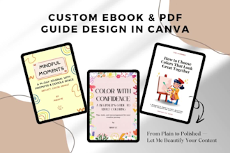 format and design your ebook or guide in canva